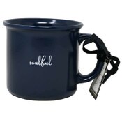 Wholesale - Camper Mug with Debossed "Soulful." Nicole Miller C/P 36, UPC: 195010091107